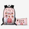 Traverse  BTS Backpack / School Bags For Girls (Secondary Classes) with Free KPOP pencil pouch Bags hand bag for girls bags for girls. 