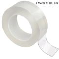 Nano Tape Double Sided Transparent, Washable, Reusable Multi Purpose Double sided Adhesive tape (Size = 1 meter, 2 meter, 3 meter) Strong, Reusable & Transparent Waterproof Adhesive Tape Make Unlimited DIY Craft | Buy2Enjoy. 