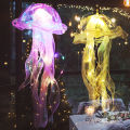 Jellyfish Light Mesh Atmosphere Jellyfish Lamp String With Battery Portable Flower Lamp Home Bedroom Decoration Hang Night Light 1Pcs. 