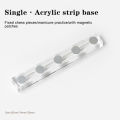 1Pcs Magnetic Nail Holder Practice Display Stand Acrylic Crystal Showing Shelf Nail Art Tool Colorful Nail Polish For Novice. 