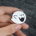 【HOT】 Super Boo Pins Brooches Badges Enamel Pins Backpack Bag Hat Leather Jackets Fashion Accessory Super White Ghost Game Fans Gifts. 