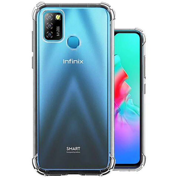 Infinix Smart 5 Transparent Soft Shockproof Jelly Back Cover with Anti-Glare, Anti-Radiation, and Full Protection
