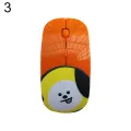 BTS BT21 Chimmy Cooky RJ Mang notebook desktop wireless mouse for game Office. 