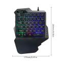 One-Handed Keyboard Gaming K108 Mechanical For PUGB Mobile Game Left Hand Small. 