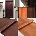 Wood Grain Self-Adhesive Vinyl Wrap Furniture Film Stickers. 