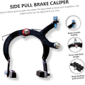 •	Full Brake Set For Mountain Bicycle Brake set for cycle Brake set for MTB Kids Cycle Brake Caliper Bicycle 14T 16T 20T Size Front Rear Set Brake Shoe levers cables  v brake caliper set. 