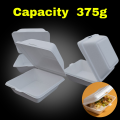 Disposable Foam Food Box Container  For Snack/Biryani/Food (Capacity 375 Grams) - Styrofoam Food Box - Disposable Thermocol Biryani Boxes. 