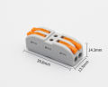 PCTQuick Terminal Wire Connector Soft Hard Wire Universal Connector Push-Type Multifunctional Lighting Electronic. 