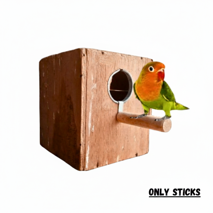 Keeker Wooden Breeding Box Stick for Birds - Budgies Finches Java Lovebirds Sitting Stick - Only Sticks Pack of 2-5-8-10-15-20 Pieces