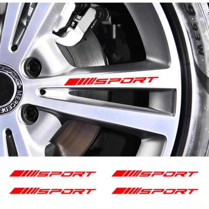 4pcs Car Rims Wheel Stickers Vinyl Auto Decals Car Accessories