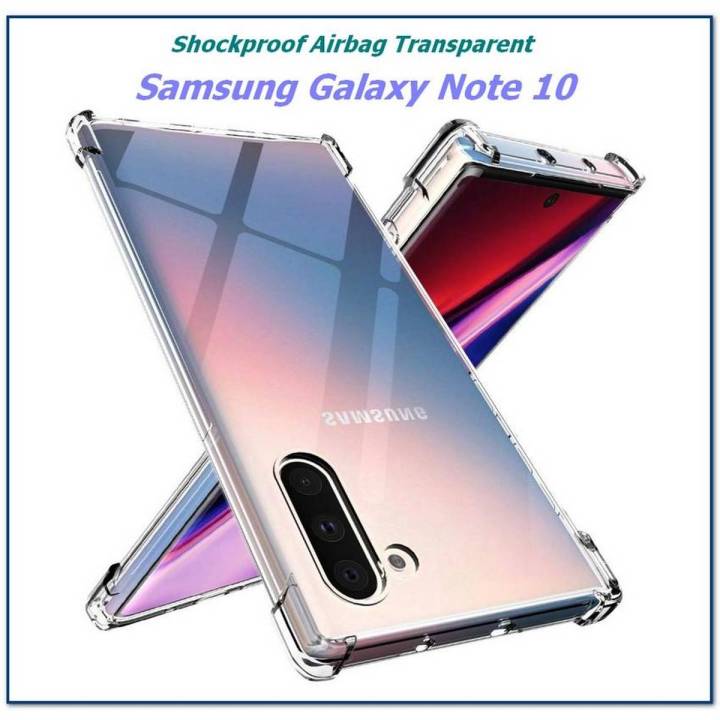 For Samsung Note 10 Airbag Case Anti Shock Resistant Clear View Transparent Silicone Back Cover For Samsung Galaxy Note 10