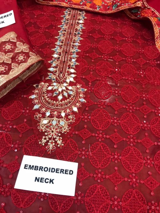 Embroidered%20Chiffon%20Dress%20With%20Chiffon%20Embroidered%20Dupatta%20in%20red%20-%20Image%203