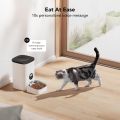 Automatic Cat Food Dispenser - Automatic Cat Feeder with Customise Feeding Schedule - Auto Cat Feeder with Interactive Voice Recorder - Timed Pet Feeder for Cat/Dog/Pet - 1-4 Meals Dry Food - 4L. 