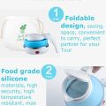 Sutai new design small mini Travel Collapsible, Portable,  foldable timer silicon electric kettle,- 600ML. 