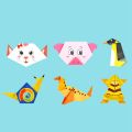 108 Pcs Cartoon Origami Book Paper Arts and Craft Animal Crafts. 