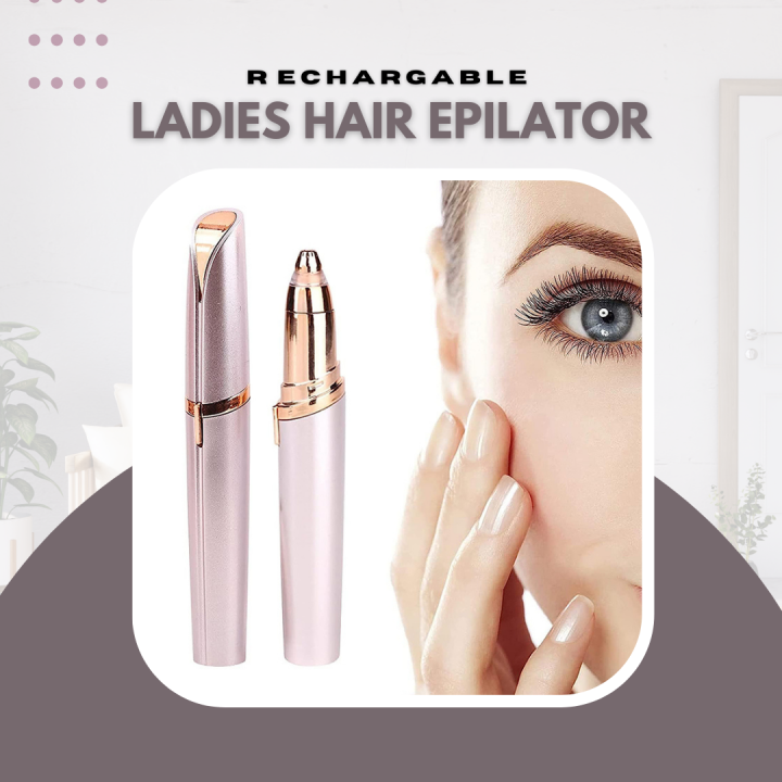 LB Rechargeable 2 in 1 Facial Hair Remover & Eyebrow Trimmer for Women ...