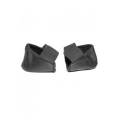 Leather Heel Covers (Heel and Foot Protectors) - Unisex - Black. 