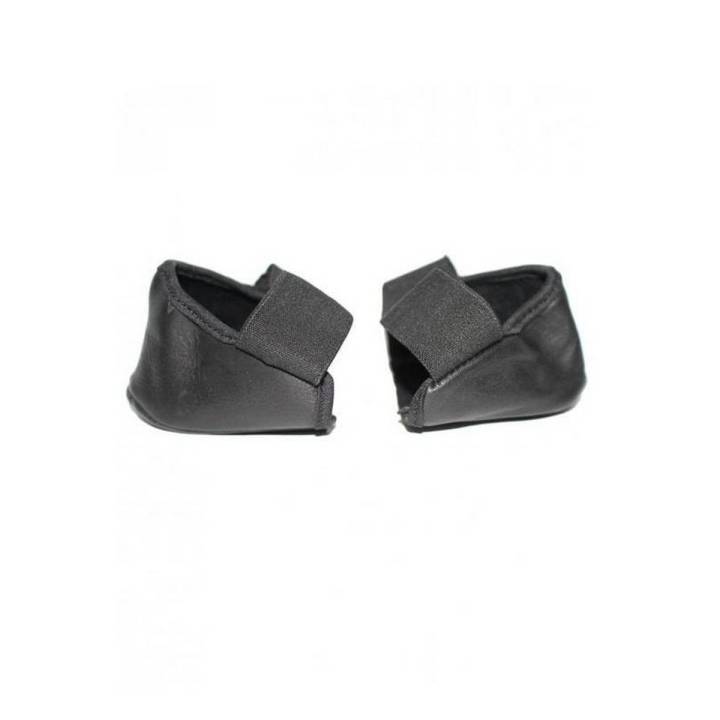 Leather Heel Covers (Heel and Foot Protectors) - Unisex - Black