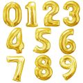Foil Numbers Balloons , customized Foil Digit, Birthday Balloon, Numbers, large (18 inch)  Wedding Anniversary, Decorations, Happy Birthday, Party,   Silver Air inflated Figure Balloon - 0,1,2,3,4,5,6,7,8,9.. 