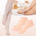 Lethe Ling 1Pair Foot Spa Pedicure Socks Anti Cracking Silicone Exfoliating Socks Pain Relief Anti-Slip for Dry Cracked Feet. 