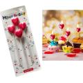 Pack of 4 Star's and heart's Shape Candle's For Birthday Cake, Birthday Cake Candle's, Anniversary Cake candle's. 