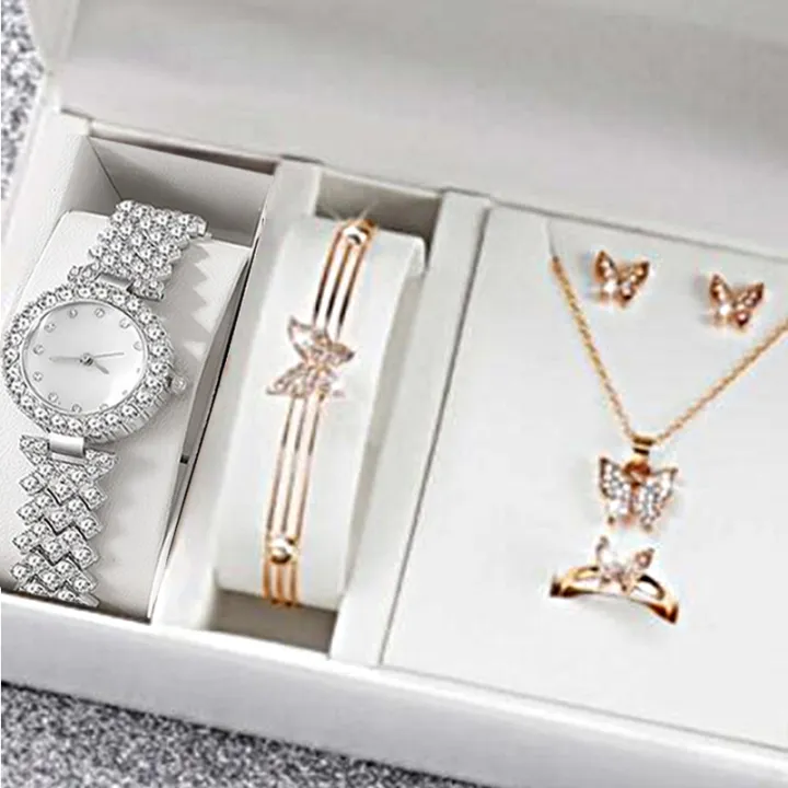 Women's%20Quartz%20Watch%20with%20Diamond%20Butterfly%20Bracelet%20&%20Necklace%20Set%20-%20Fashion%20Metal%20Watch,%20Girl's%20Jewelry%20Accessories%20-%206pcs%20-%20Image%203