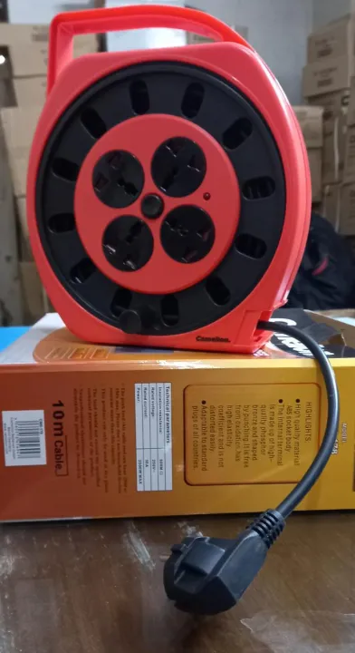 camelion%20CMS-178%20Extension%20%2010%20METER%20WIRE%20%204-Way%20Socket%20BT%20Plug%20Closed%20Cable%20Reel%20Red/Black%2010meter%20-%20Image%202