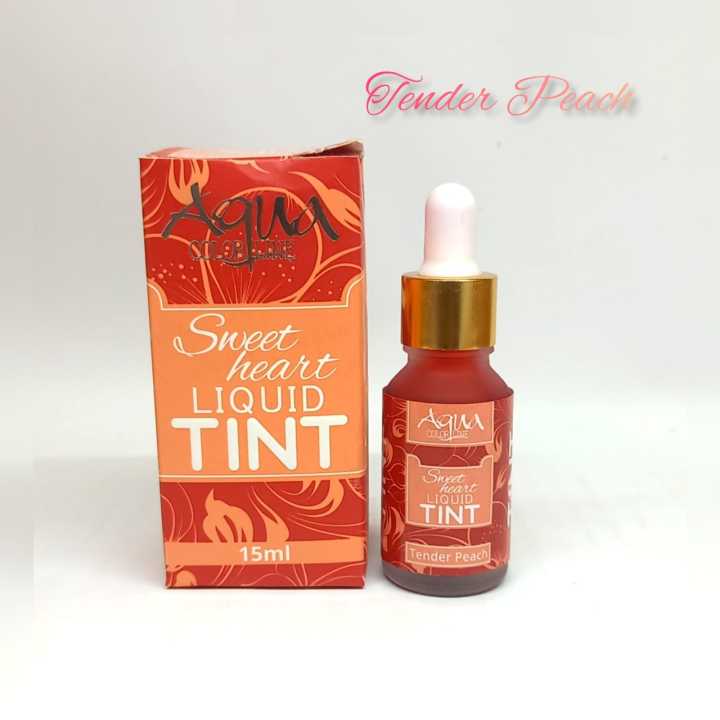 Aqua Color Line Sweet Heart Tint For Woman Shade Tender Peach