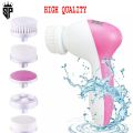 SP Dealz 5 in 1 Face Facial Exfoliator Electric Massage Machine Care Cleanser Massager Kit For Smoothing Body Beauty Skin Cleaner Facial Massager Machine for Women- Multicolor. 