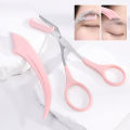 Curved Moon Eyebrow Repair Tool with Eyebrow Comb Eyebrow Cutting Eyebrow Beauty Makeup Sorting Set Eyebrow Scraper Accessories. 