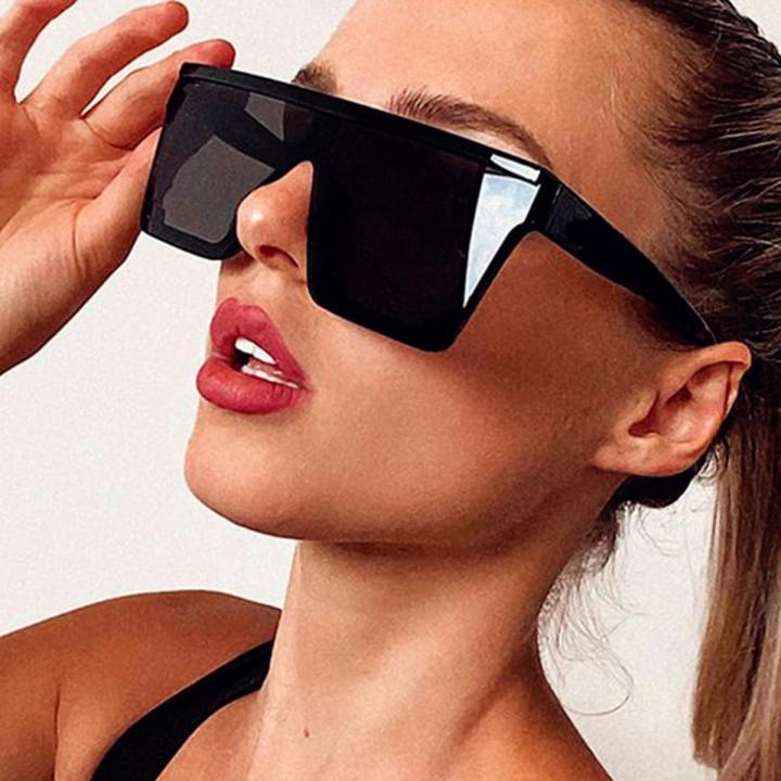 OLOPKY 2022 Oversized Square Sunglasses Women Vintage Big