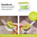 Blade Brush Knife Cleaner Chopsticks and Fork Cleaning Brush Cutlery Cleaner. 