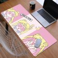 Gaming Mouse Pad Pink Sailor Moon Keyboard Mat Pc Accessories Deskmat Desk Protector Mousepad Mats Anime Mause Pads Gamer Carpet. 