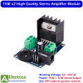 TDA7297 15W+15W Stereo Audio Amplifier Board 6V–18V Dual Channel Power Amplifier Module High Quality by Electrica. 