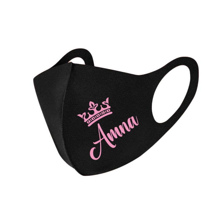 Customized Naming Mask_Pink Custom Mask Washable Custom Naming Mask , Boys & Girls Fashion Mask , Stretchable On Face ,Any Text-Company Name -Printing Custom Mask-Name Mask-Its Wow Fashion