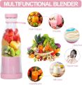 Portable and Electric Blender Bottle Juicer for Shakes and Smoothies, Mini Juicer Wireless Bottle for Traveling (Multicolour) USB Chargeable Juicer Blender 4 Blades 350ml - Portable Juicer Cup & Smoothie Maker. 