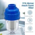 Durable 316 Stainless Prefilter Purifier Output Universal Faucet Filter Pre-filter Washing Machine Tap Strainer Water Heater Shower Head. 