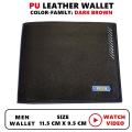 Men’s PU Leather Classic Ultra-Slim Soft Card Holder Wallet. 