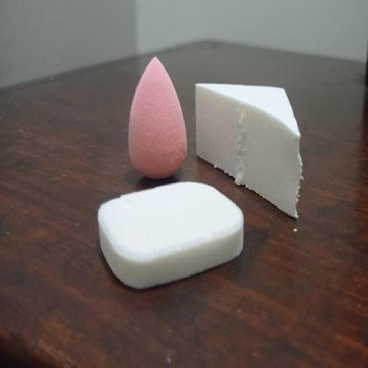 Pack of 3 makeup beauty blender puffs sponge foundation soft beauty blender