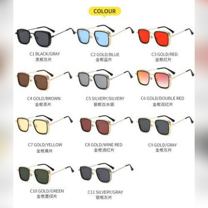 Original Kabir Singh Sunglasses in Metal Frame for Men - Shahid Kapoor UV400 Polarized Glasses with Box