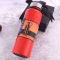 1100ml Stainless Steel Insulated Thermos Bottle, Vacuum Flask Outdoor Sports Water Bottle With Bottle Pouch/Cover. 