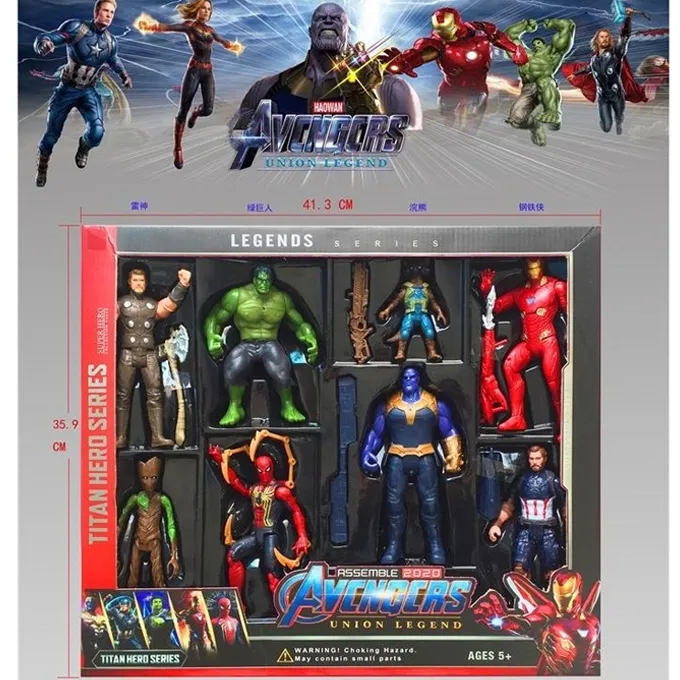 Marvel%20avengers%20Legends%20Series%208pcs%20action%20figures%20set%20Collectible%20toys%20for%20kids%20-%20Image%205