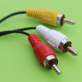 AV Cable 3.5mm Jack to 3 RCA Audio Video Cable Male to Male for Android TV Box Speaker Television Projector VCD DVD MP4 Player. 