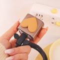 Mobile Phone Fast Charger Protector Shell USB Cable Organizer Charger Protective Cover TPU Charging Plug Protective Sleeve Compatible for iphone 18/20W Charger. 