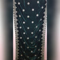 Velvet Shawl - New Design - Green. 