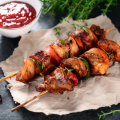 Wooden Bamboo Sticks Best for BBQ, Kabab Making, Craft Work, Decorative Work, 6 Inches Skewers Sticks Pack of 50 Pcs. 