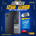 Core i7 4th Gen 4770 Uptp 3.9Ghz 8Threads Dell Optiplex 7020 Desktop Computer With 8GB\12GB\16GB Ram , 128GB M.2 SSD. 