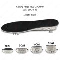Height Increase Invisible Insoles For Feet 2/3/4/5cm Height Lift Adjustable Cut Shoes Heel Insert Taller Height Insole For Shoes. 