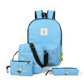 EFASHION 2022 Women Backpack 3 Pcs Set  School Bags For Teenage Girls  College Student Kids Book Bag Rucksack. 
