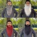 Long Beard Costume Fake Mustache Fake Beard Mustaches Dwarf Gnome Beard Costume Accessories Dress Up for Party Cosplay Supplies , Black. 